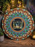 19.5" “Gardening Is My Therapy” Mandala Art